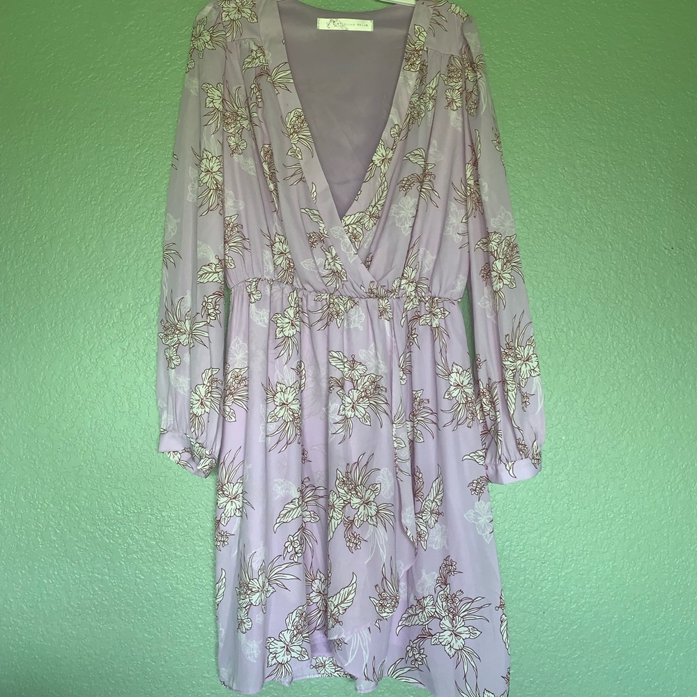 Lavender flowy dress